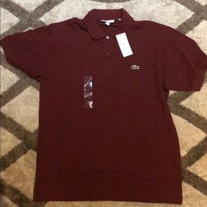 Maroon (Red Wine colored) Lacoste polo sz med